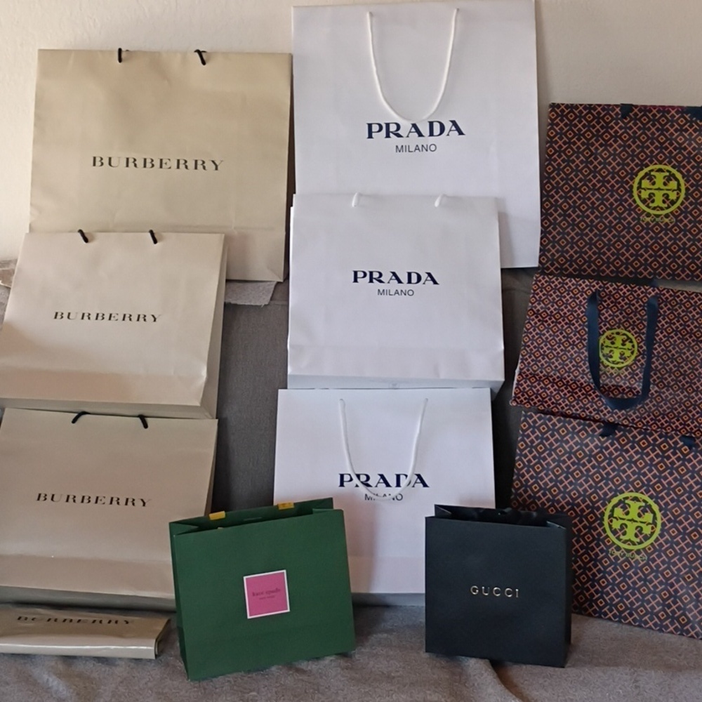 Luxury Branded Bundle Designer Paper Shopping Bags
